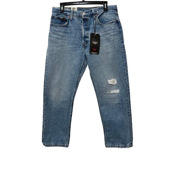 NWT LEVI'S 501 Women's Size 31 x 26 ORIGINAL CROPPED button fly JEANS MSRP $98 - Picture 2 of 15